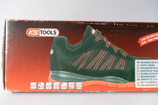 Zapatos Seguridad KS Tools S1P Talla 42 Negros/Roj