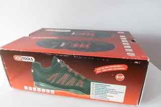 Zapatos Seguridad KS Tools S1P Talla 42 Negros/Roj