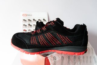 Zapatos Seguridad KS Tools S1P Talla 42 Negros/Roj