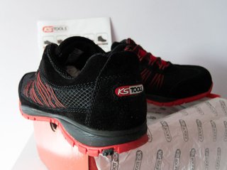 Zapatos Seguridad KS Tools S1P Talla 42 Negros/Roj