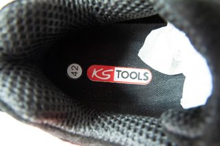 Zapatos Seguridad KS Tools S1P Talla 42 Negros/Roj
