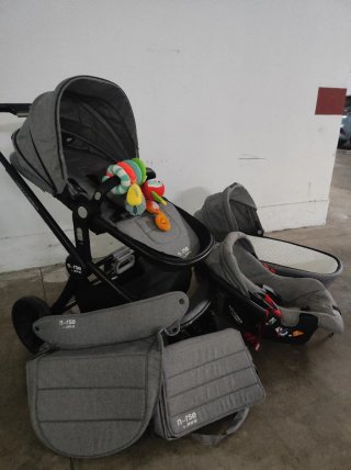 Carrito Bebé Nurse con Capazo y Silla Coche