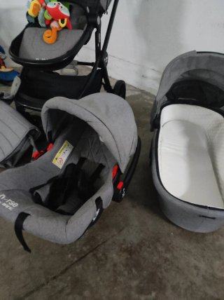 Carrito Bebé Nurse con Capazo y Silla Coche