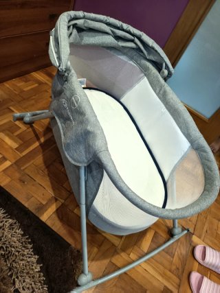 Minicuna gris Kinderkraft