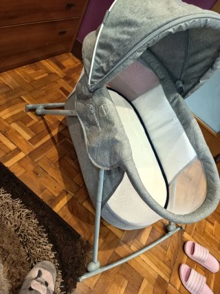 Minicuna gris Kinderkraft