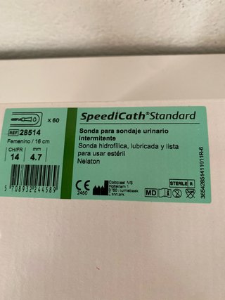 SpeediCath Standard Sonda Urinaria 14 CH