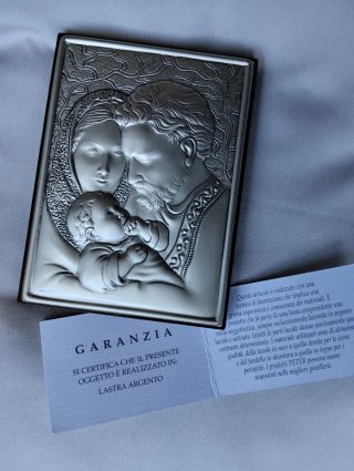 Famiglia Sacra Argento e Legno