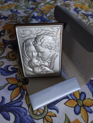 Famiglia Sacra Argento e Legno