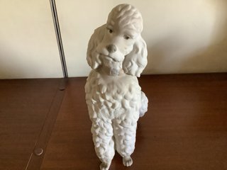 Caniche Porcelana Lladró Mate Made in Spain Vinta