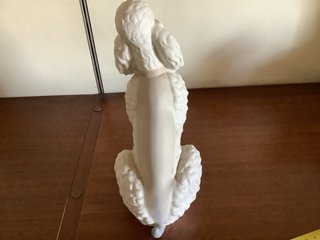 Caniche Porcelana Lladró Mate Made in Spain Vinta