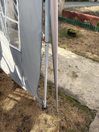 Carpa exterior tela gris oscuro!!