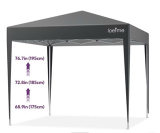 Carpa exterior tela gris oscuro!!