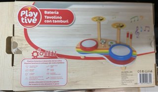 Batería infantil de madera
