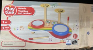 Batería infantil de madera