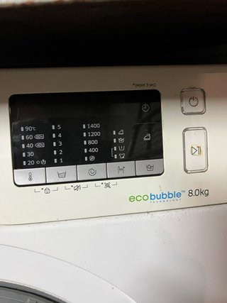 Lavadora Samsung ecobubble 8.0