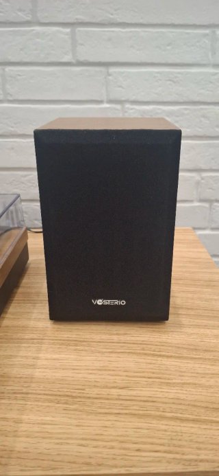 Tocadiscos Vosterio Marrón y Negro