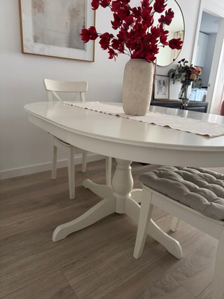Tavolo Ikea Ingatorp bianco con 2 sedie in regalo