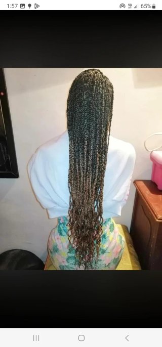 Trenzas africanas con extensiones
