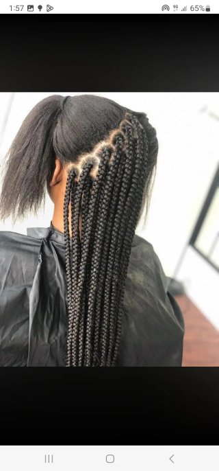 Trenzas africanas con extensiones