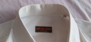 Camisa de vestir blanca hombre