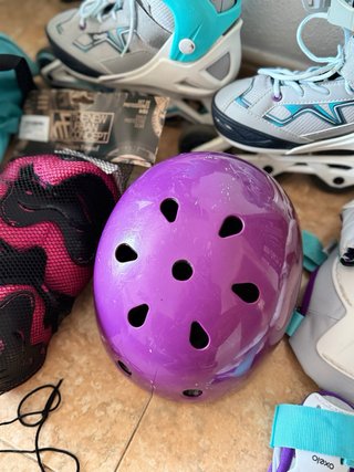 Patines y equipo de protección infantil