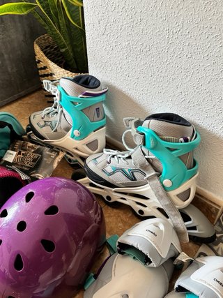 Patines y equipo de protección infantil