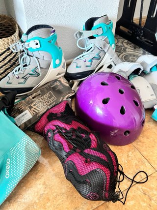 Patines y equipo de protección infantil