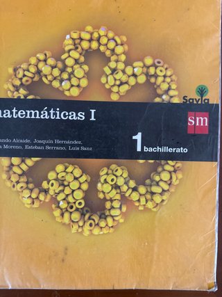 Libro matematicas 1 bachiller SM
