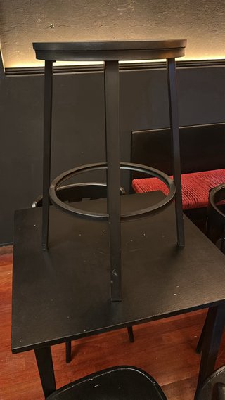Lote 2 Taburetes Bajos Madera Estilo Thonet