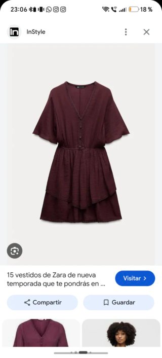 Vestido boho corto con puntilla