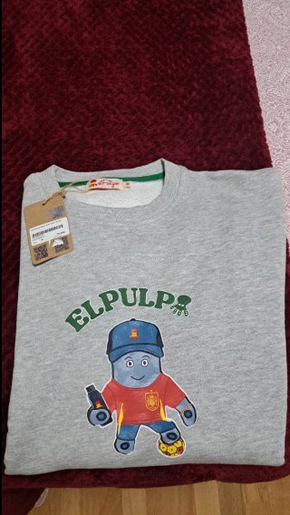 Sudadera El Pulpo Gris Talla M