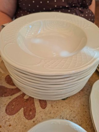 Vajilla completa de porcelana