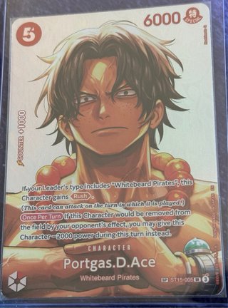 Carta One Piece Portgas D. Ace ST15-005