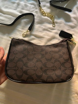 Bolso Coach Marrón y Dorado Nuevo