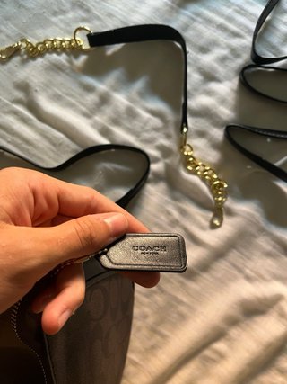 Bolso Coach Marrón y Dorado Nuevo