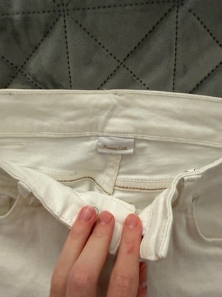 Vaqueros Massimo Dutti blancos
