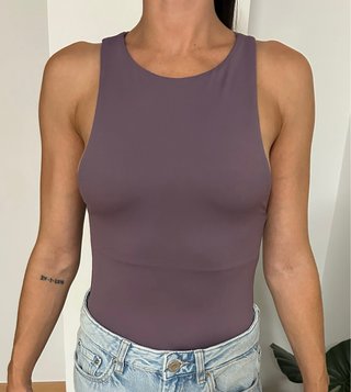 Body Morado/berenjena Zara Talla S
