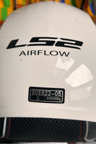 Casco de moto como nuevo tamaño S blanco