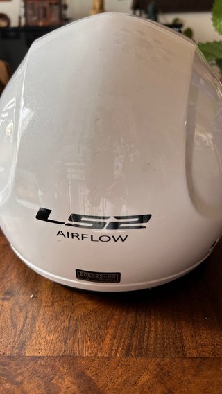 Casco de moto como nuevo tamaño S blanco