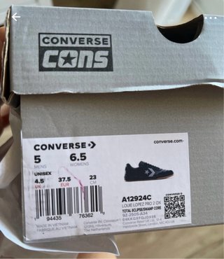 Converse Louie Lopez Pro 2 negras — sin estrenar.