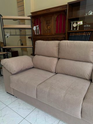 Sofá Cama Beige Deslizante