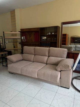 Sofá Cama Beige Deslizante