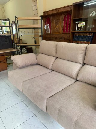 Sofá Cama Beige Deslizante