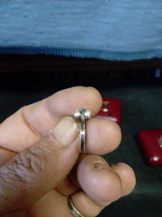 Conjunto Anillo y Pendientes Plata Antigua Majoric