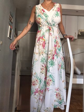 Vestido largo Cortefiel estampado floral
