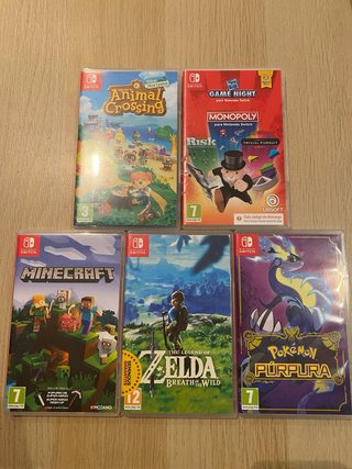 Cajas de videojuegos Nintendo Switch