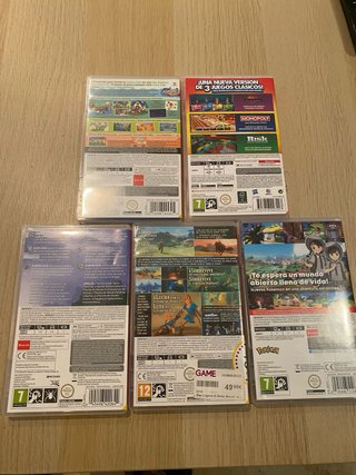 Cajas de videojuegos Nintendo Switch