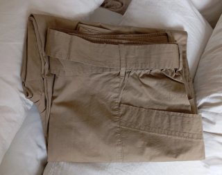Pantalón Mujer Mango Talla L Beige Nuevo