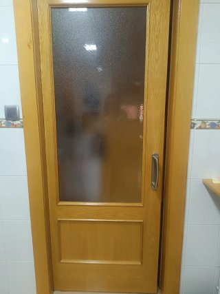 Puerta Casoneto Roble con Cristal