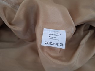 Abrigo camel de entretiempo